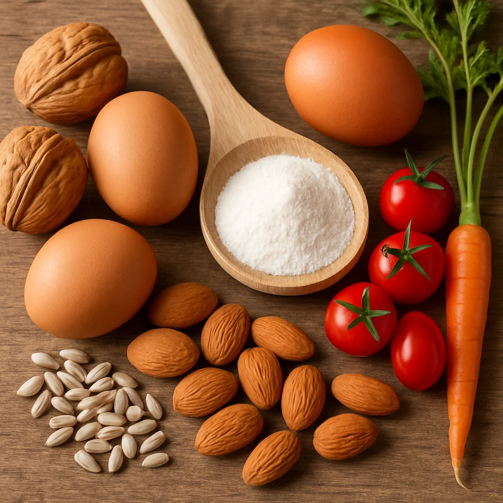 Biotin food sources featured in the Gelagen ingredient section